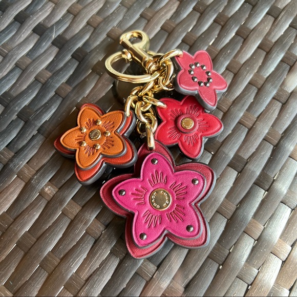 小物 Coach keychains colorful flowers charms m_619924a9163df4ce55038bc2.jpg